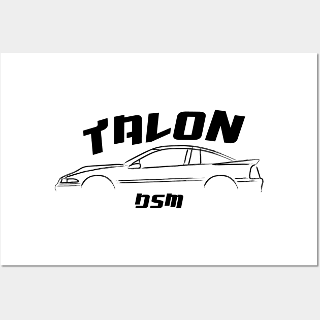 DSM Talon TSi 1G Wall Art by GoldenTuners